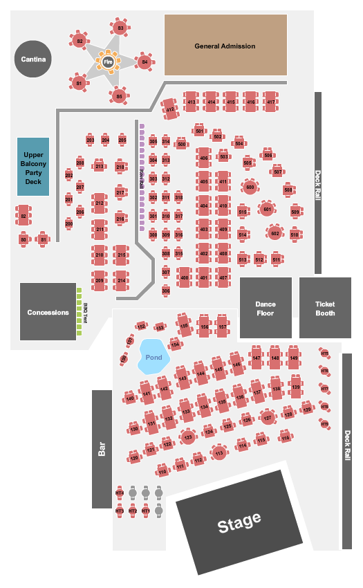 2920 Roadhouse Restaurant seating chart