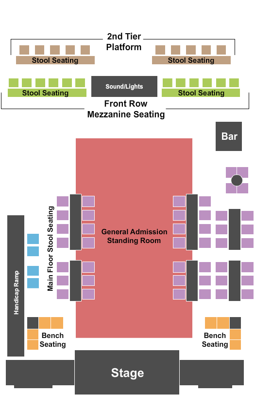 5 Points Music Sanctuary seating chart