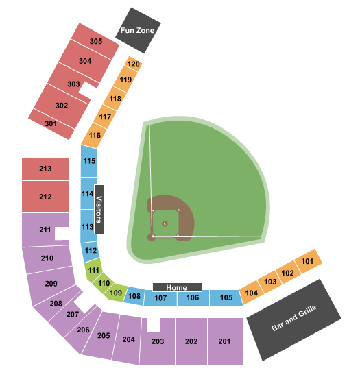 7 17 Credit Union Field at Eastwood seating chart