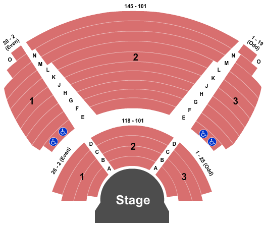 710 Main Theatre seating chart