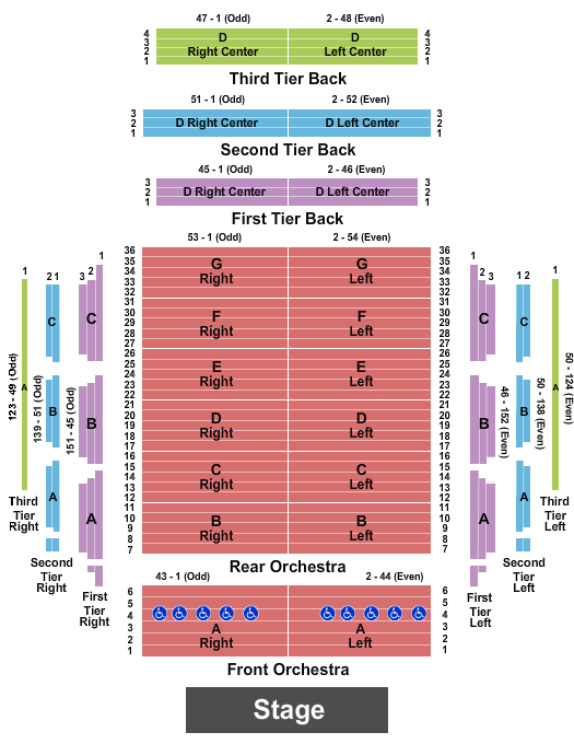 Abravanel Hall seating chart