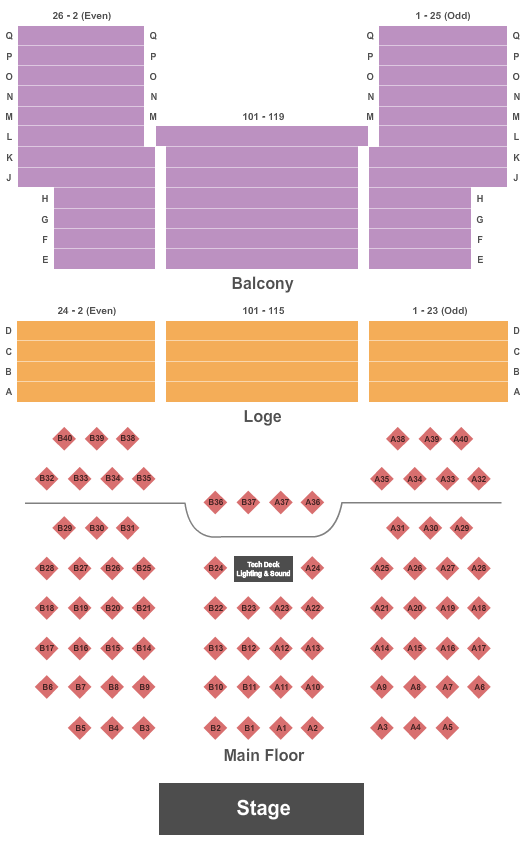 Admiral Theatre - Bremerton seating chart