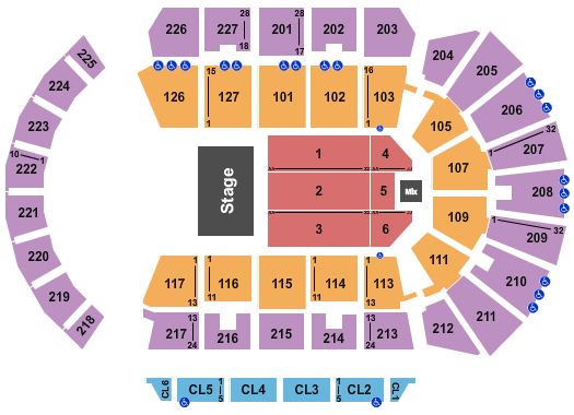 Adventist Health Arena seating chart