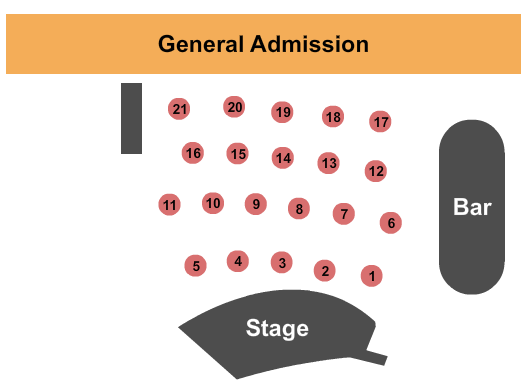 Ahern Luxury Boutique Hotel seating chart