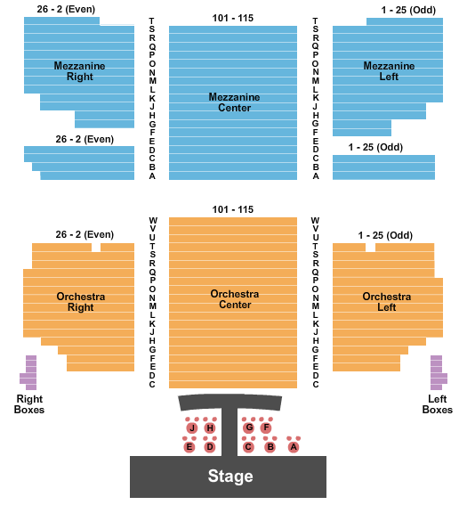Al Hirschfeld Theatre seating chart