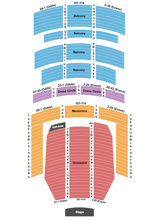 Alabama Theatre - Birmingham seating chart