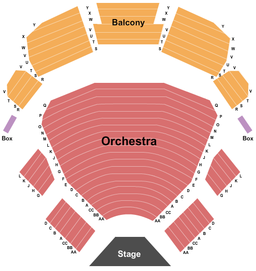 Allen Elizabeth Theatre - Oregon Shakespeare Festival seating chart