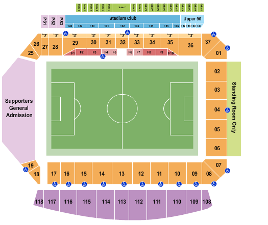 Allianz Field seating chart