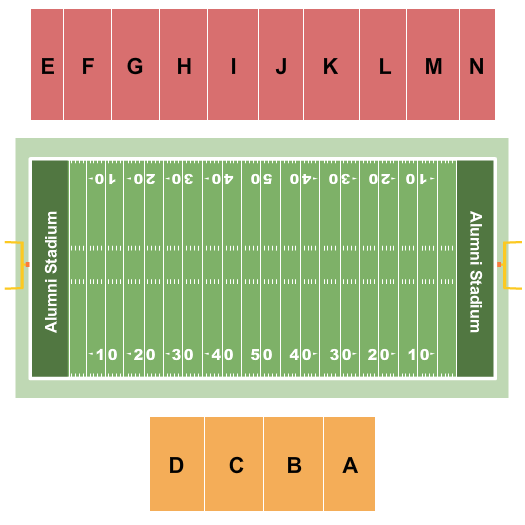 Alumni Stadium at Delaware State seating chart