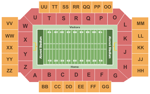 Alumni Stadium - Chestnut Hill seating chart