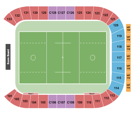American Legion Memorial Stadium seating chart