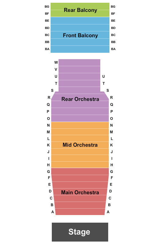American Theatre - Hampton seating chart