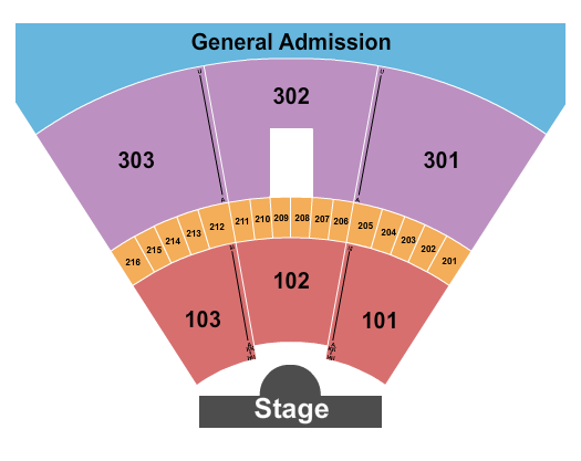Amphitheatre Cogeco seating chart