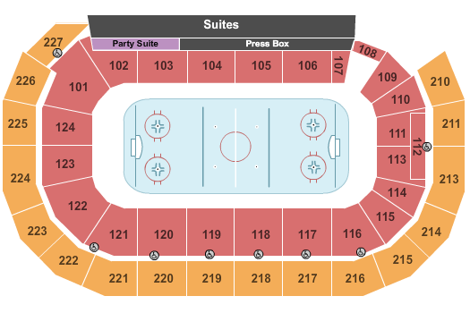 AMSOIL Arena At DECC seating chart