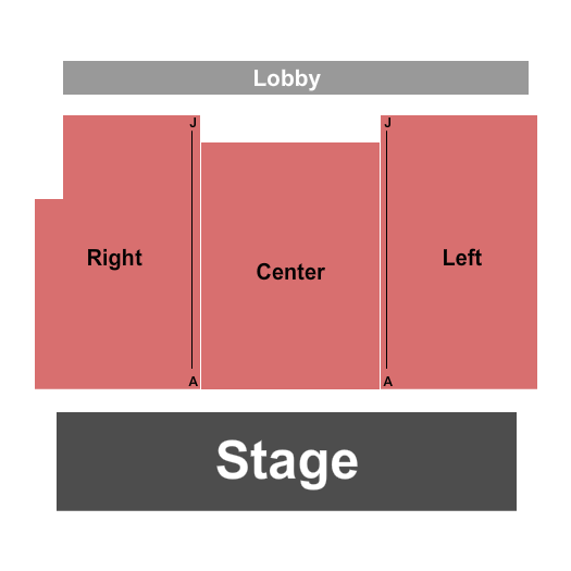 Anderson's Mainstage Theatre seating chart