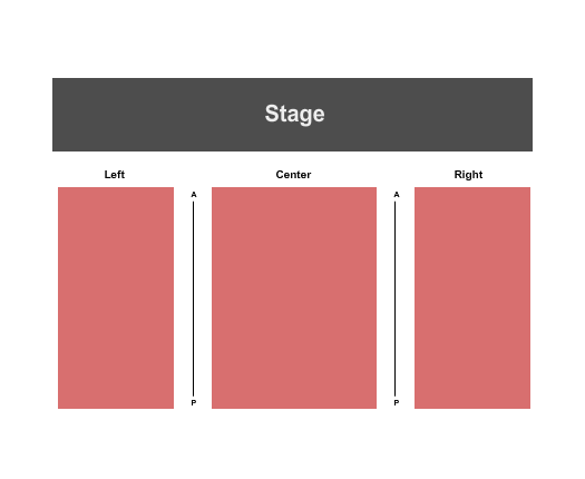 Andy Griffith Playhouse seating chart