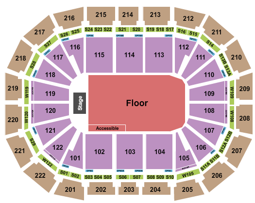 AO Arena seating chart