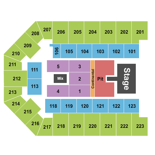 Appalachian Wireless Arena seating chart