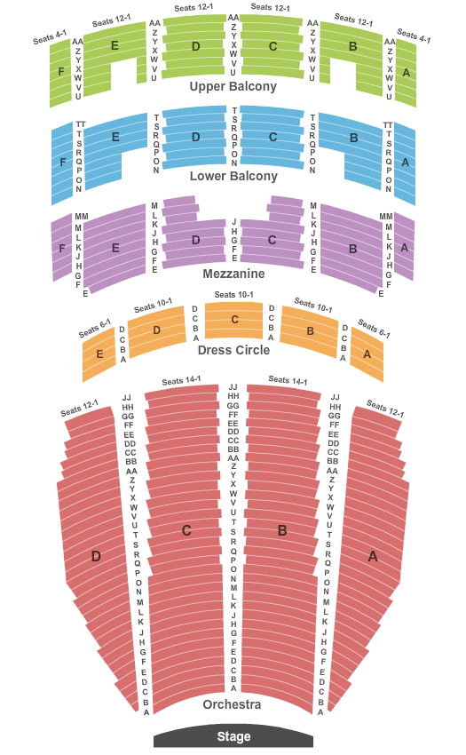 Arlene Schnitzer Concert Hall seating chart