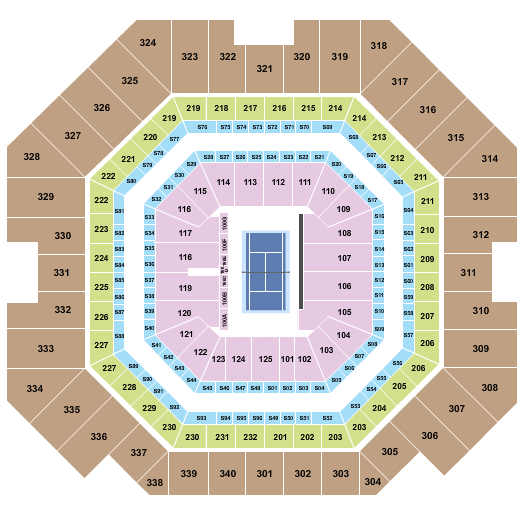 Arthur Ashe Stadium seating chart