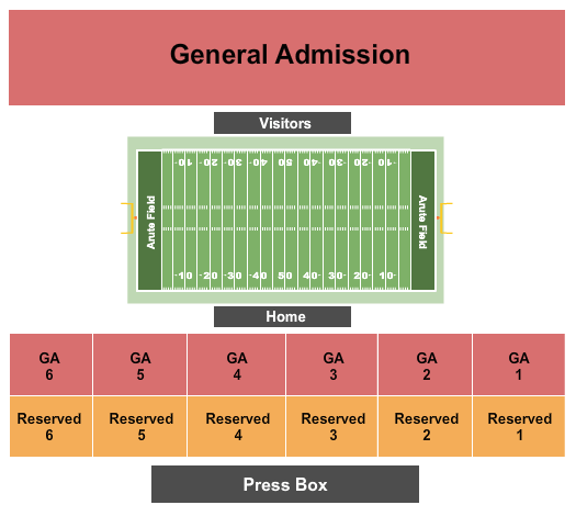Arute Field seating chart
