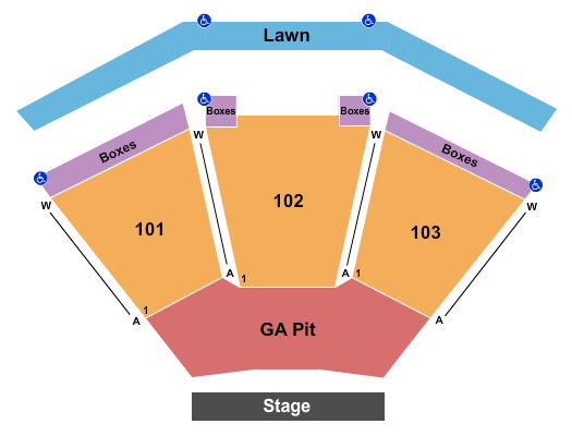 Ascend Federal Credit Union Amphitheater seating chart