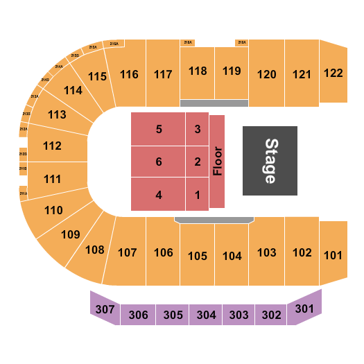 Assiniboine Credit Union Place seating chart