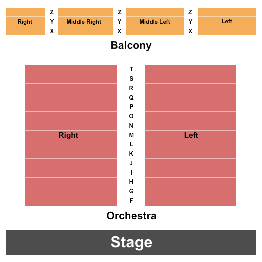 Astor Theatre - Nova Scotia seating chart