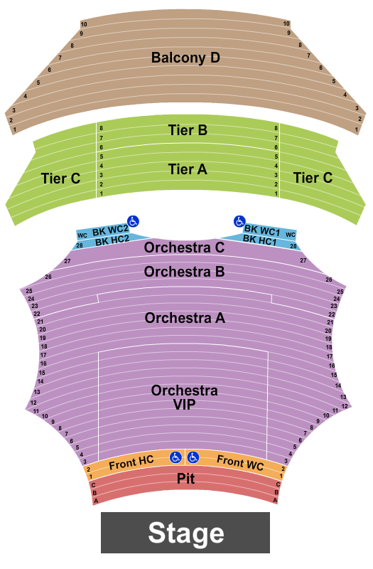 ASU Gammage seating chart