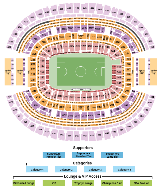 AT&T Stadium seating chart