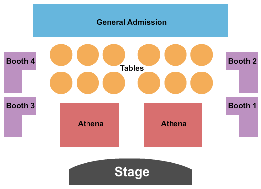 Athena Showlounge At Alexis Park seating chart