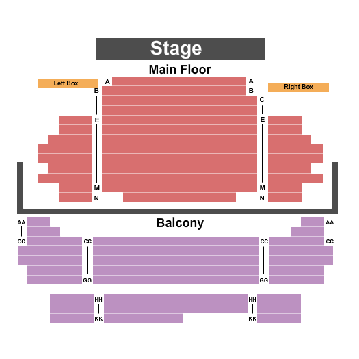 Athens Theatre - FL seating chart