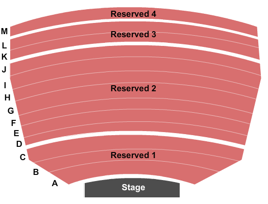 Atrium Showroom at The Luxor Hotel seating chart