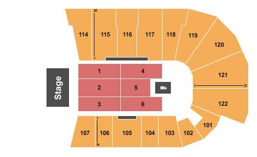 Avenir Centre seating chart