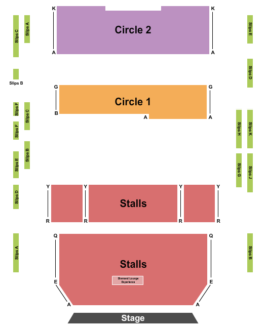 Aylesbury Waterside Theatre seating chart