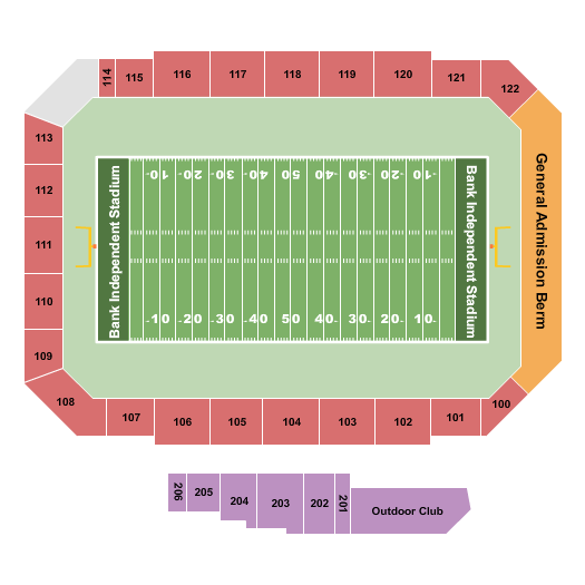 Bank Independent Stadium seating chart