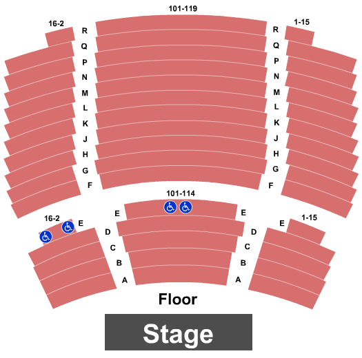 Bankhead Theater seating chart