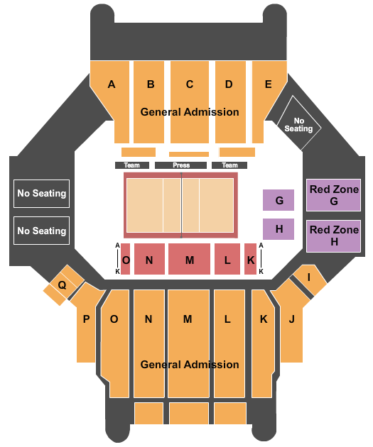 Barnhill Arena seating chart