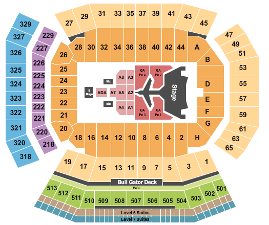 Ben Hill Griffin Stadium seating chart