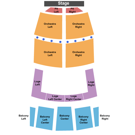 Berglund Performing Arts Theatre seating chart