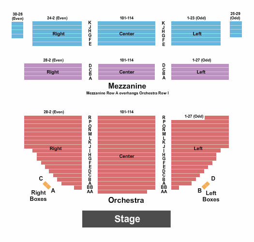 Bernard B. Jacobs Theater seating chart