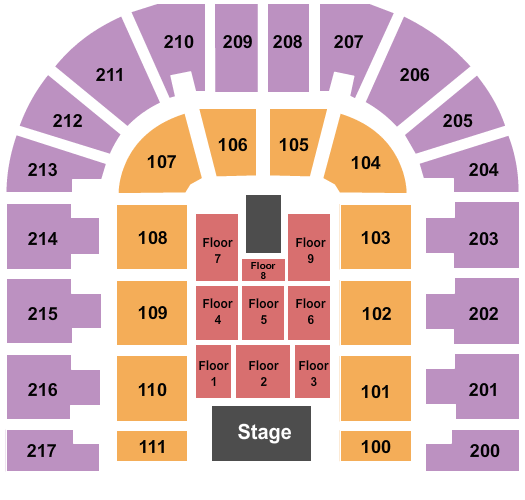 Bert Ogden Arena seating chart