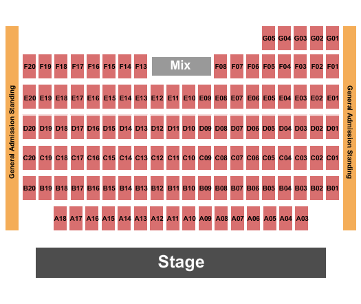 Billy Bobs seating chart