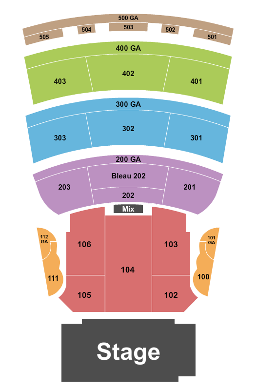 BleauLive Theater At Fontainebleau Las Vegas seating chart