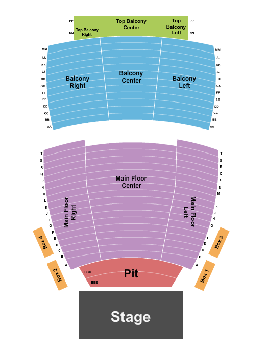 Bloomington Center For The Performing Arts seating chart