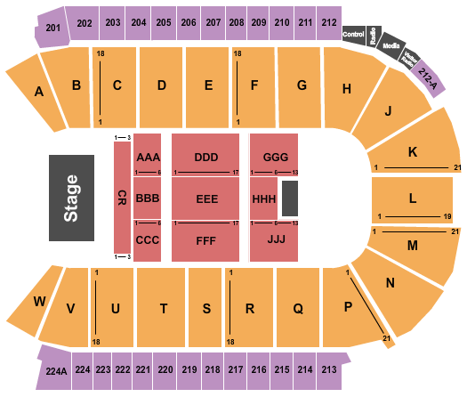 Blue Federal Credit Union Arena seating chart