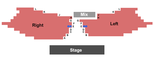 Blue Gate Music Hall seating chart