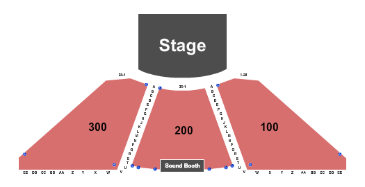 Blue Gate Performing Arts Center seating chart