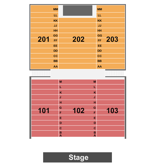 Blue Man Theater at ICON Park seating chart