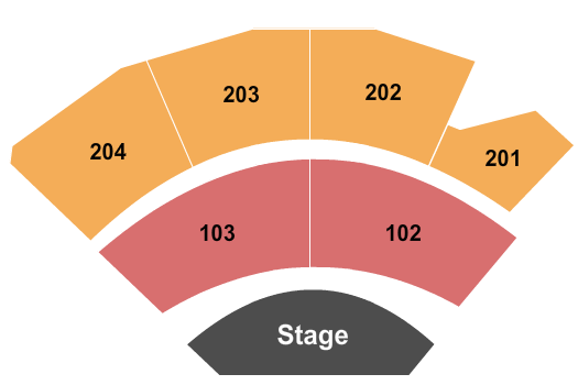 Blue Man Theater at The Luxor Hotel seating chart